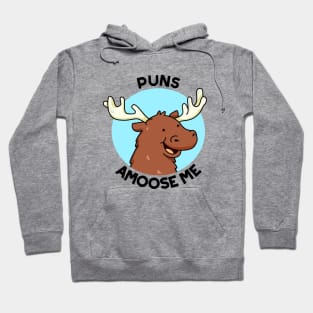 Puns A-moose Me Cute Funny Moose Pun Hoodie